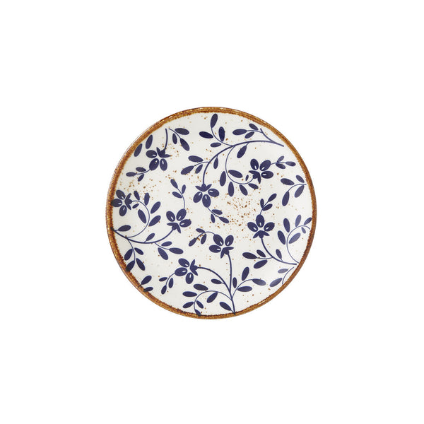 Utopia | Tableware | Flora Blue Coupe Plate 15.25cm (6") | Bespoke77