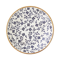 Utopia | Tableware | Flora Blue Coupe Bowl 25.5cm 120.25cl (10" 42 2/7oz) | Bespoke77