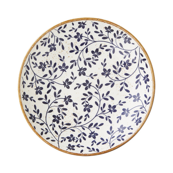 Utopia | Tableware | Flora Blue Coupe Bowl 25.5cm 120.25cl (10" 42 2/7oz) | Bespoke77