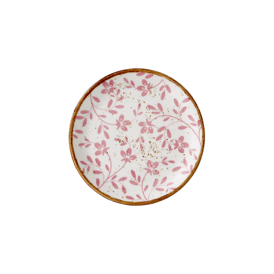 Utopia | Tableware | Flora Pink Coupe Plate 15.25cm (6") | Bespoke77