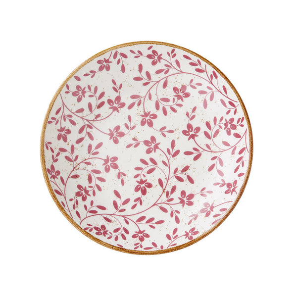Utopia | Tableware | Flora Pink Coupe Bowl 21.6cm 83.5cl (8 1/2" 29 2/5oz) | Bespoke77