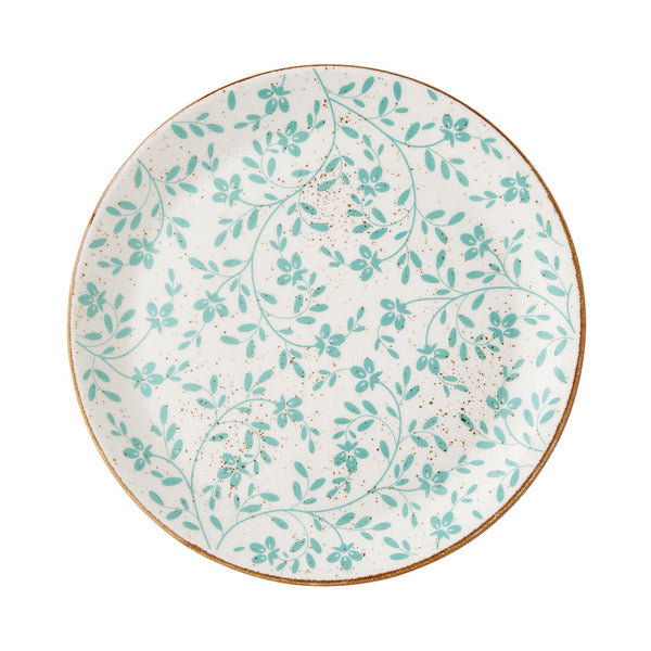 Utopia | Tableware | Flora Aqua Coupe Plate 28cm (11") | Bespoke77