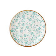 Utopia | Tableware | Flora Aqua Coupe Plate 20.25cm (8") | Bespoke77