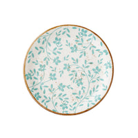 Utopia | Tableware | Flora Aqua Coupe Plate 20.25cm (8") | Bespoke77
