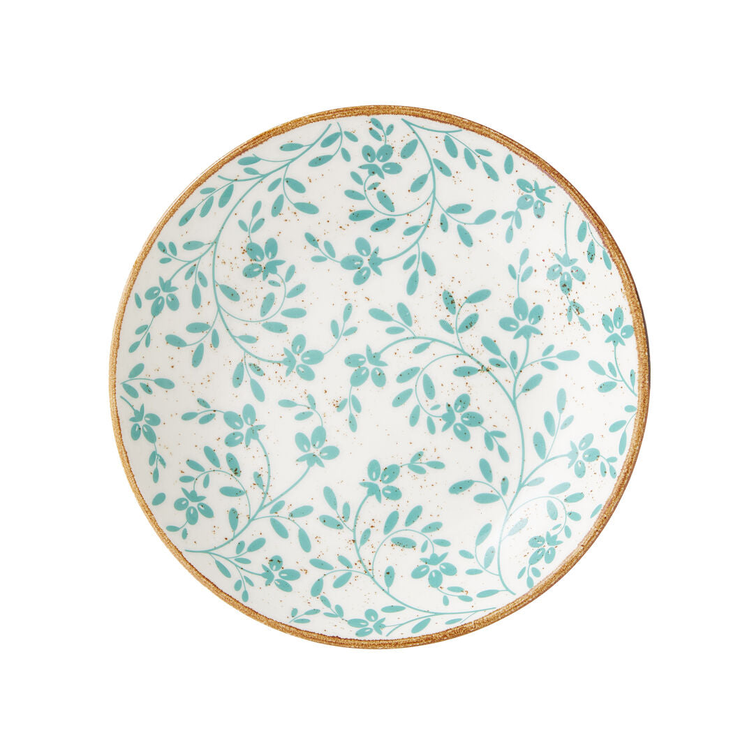 Utopia | Tableware | Flora Aqua Coupe Bowl 21.6cm 83.5cl (8 1/2" 29 2/5oz) | Bespoke77