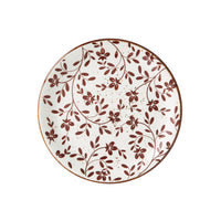 Utopia | Tableware | Flora Brown Coupe Plate 20.25cm (8") | Bespoke77