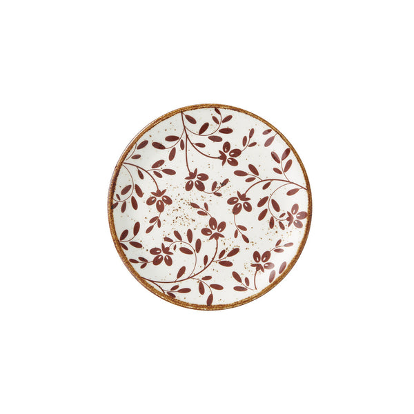 Utopia | Tableware | Flora Brown Coupe Plate 15.25cm (6") | Bespoke77