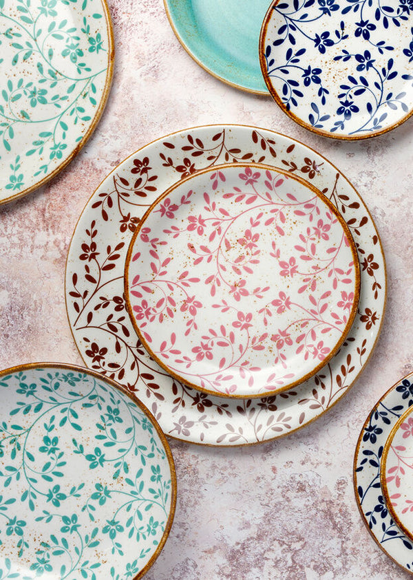Utopia | Tableware | Flora Brown Coupe Bowl 25.5cm 120.25cl (10" 42 2/7oz) | Bespoke77