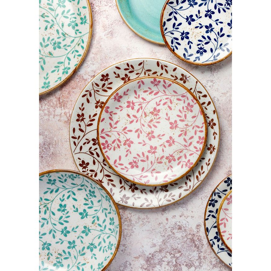 Utopia | Tableware | Flora Brown Coupe Bowl 25.5cm 120.25cl (10" 42 2/7oz) | Bespoke77