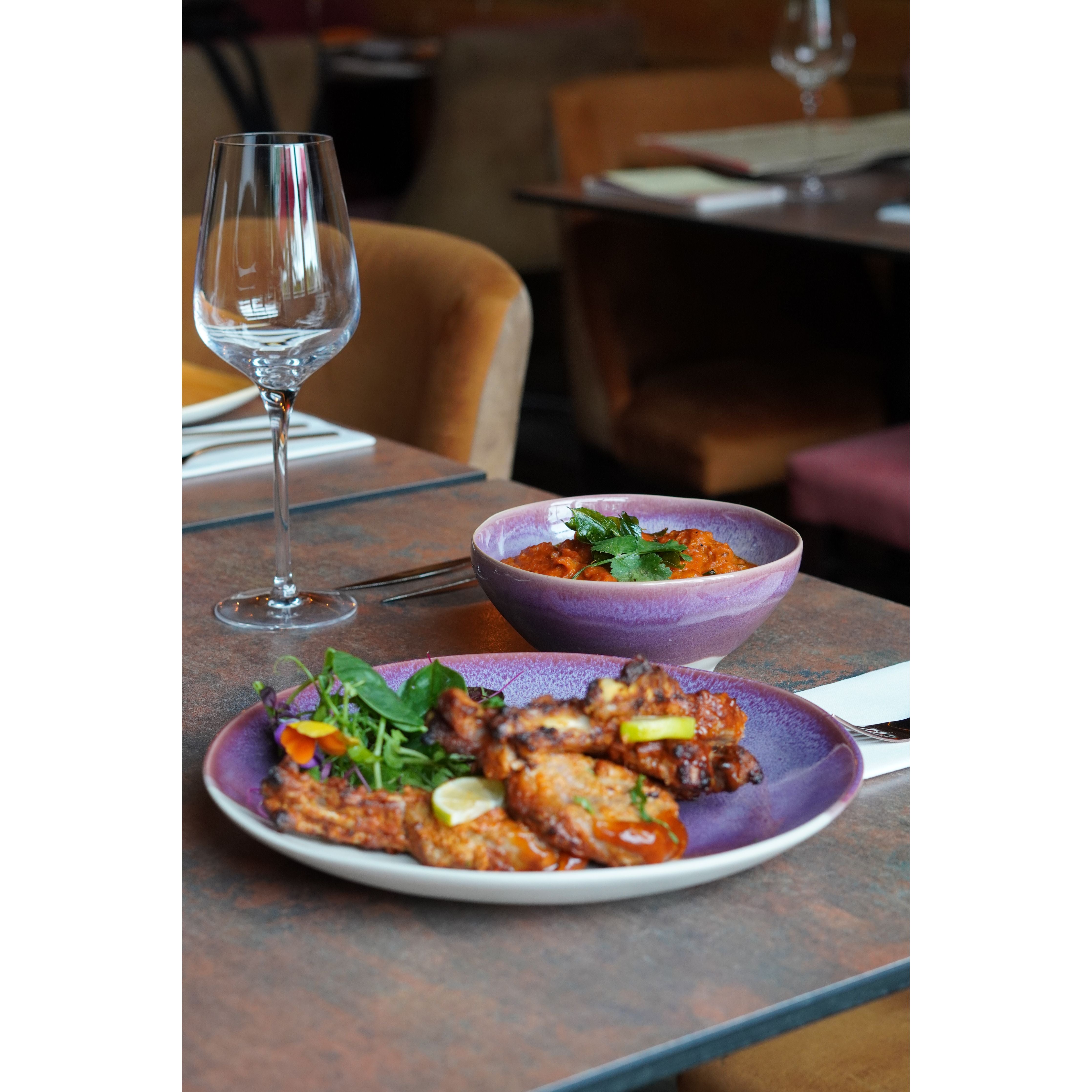 Californian Purple Shoreline Stoneware Mains Plate 27cm Dia