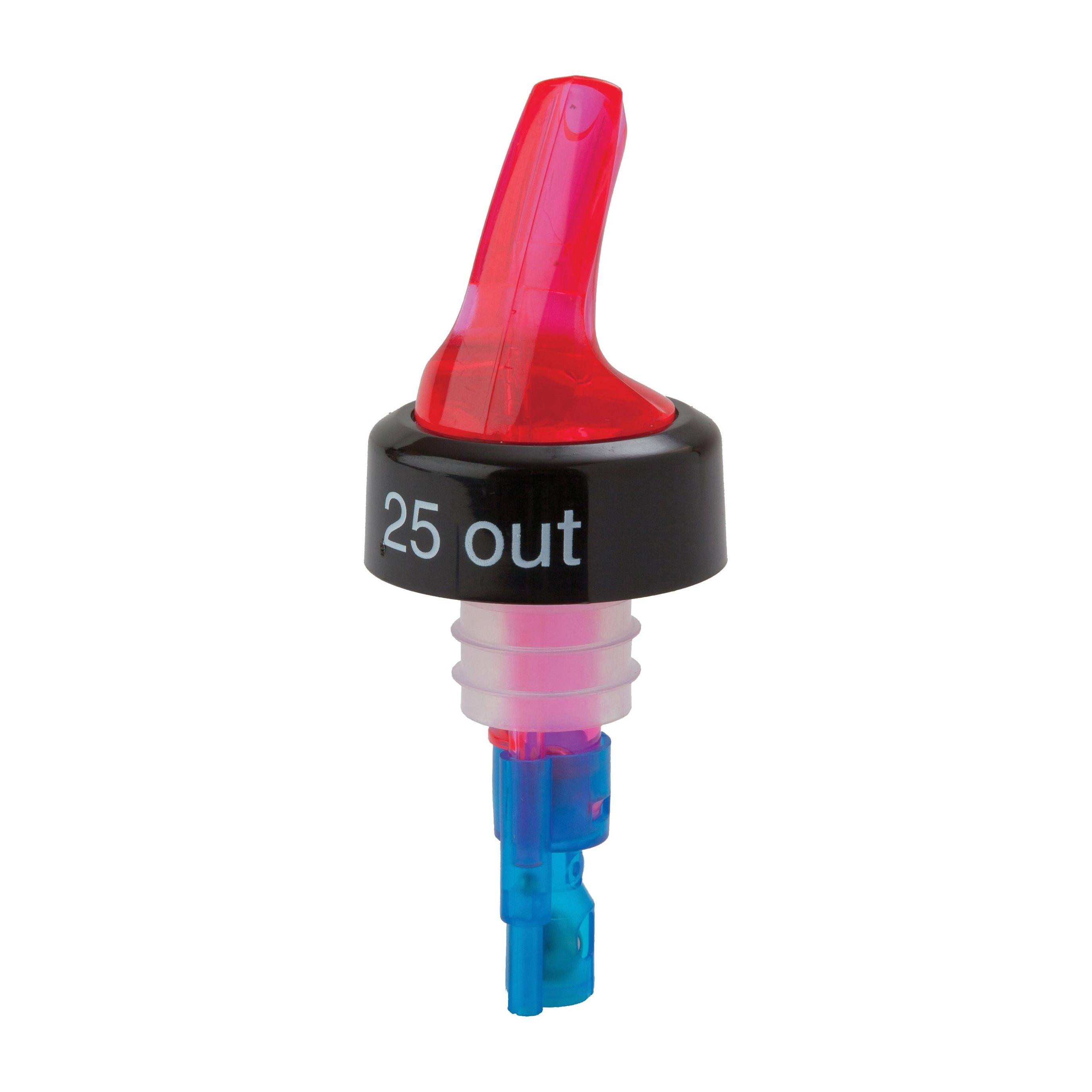 Red Quick Shot 3 Ball Measured Pourer - Perfect for Controlled Spirit Pours!