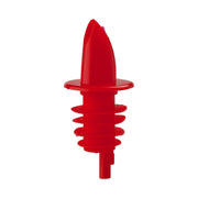 Red Economy Freeflow Plastic Drinks Pourers - 10 Pack