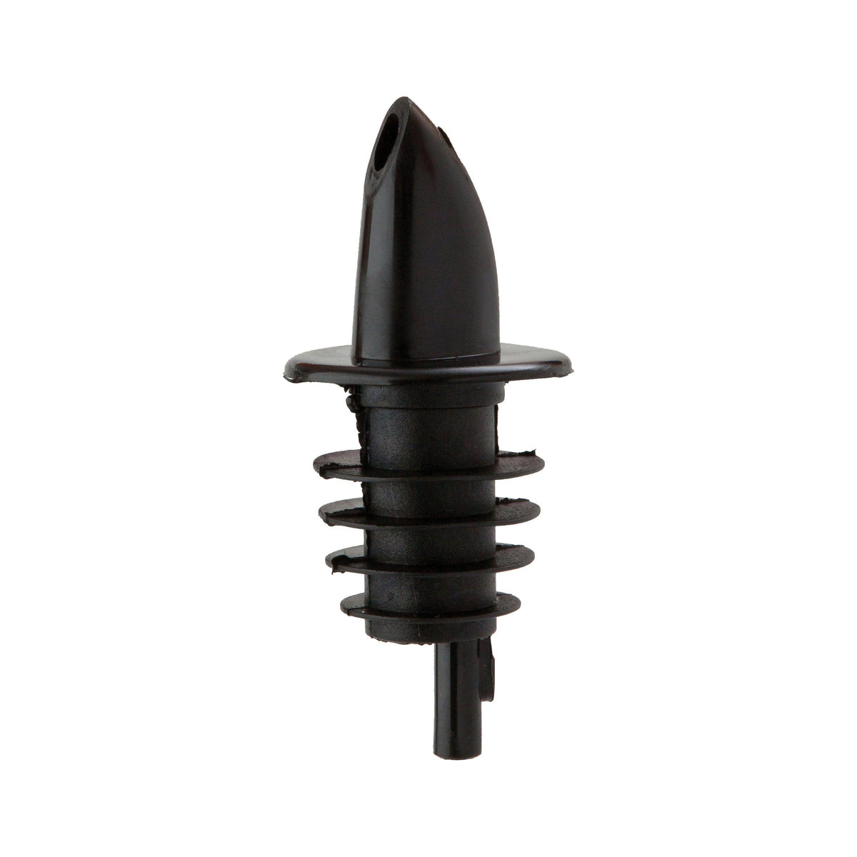 10-Pack Black Economy Freeflow Plastic Drinks Pourers
