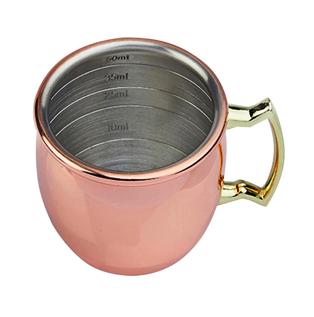 Copper Plated Curved Jigger Mug NGS - Cocktail Measuring Tool