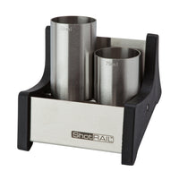 Stainless Steel 2 Thimble Measure Holder Shot Rail