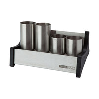 Stainless Steel  4 Thimble Measures Shot Rail