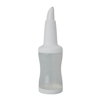 1 Litre White Freepour Bottle