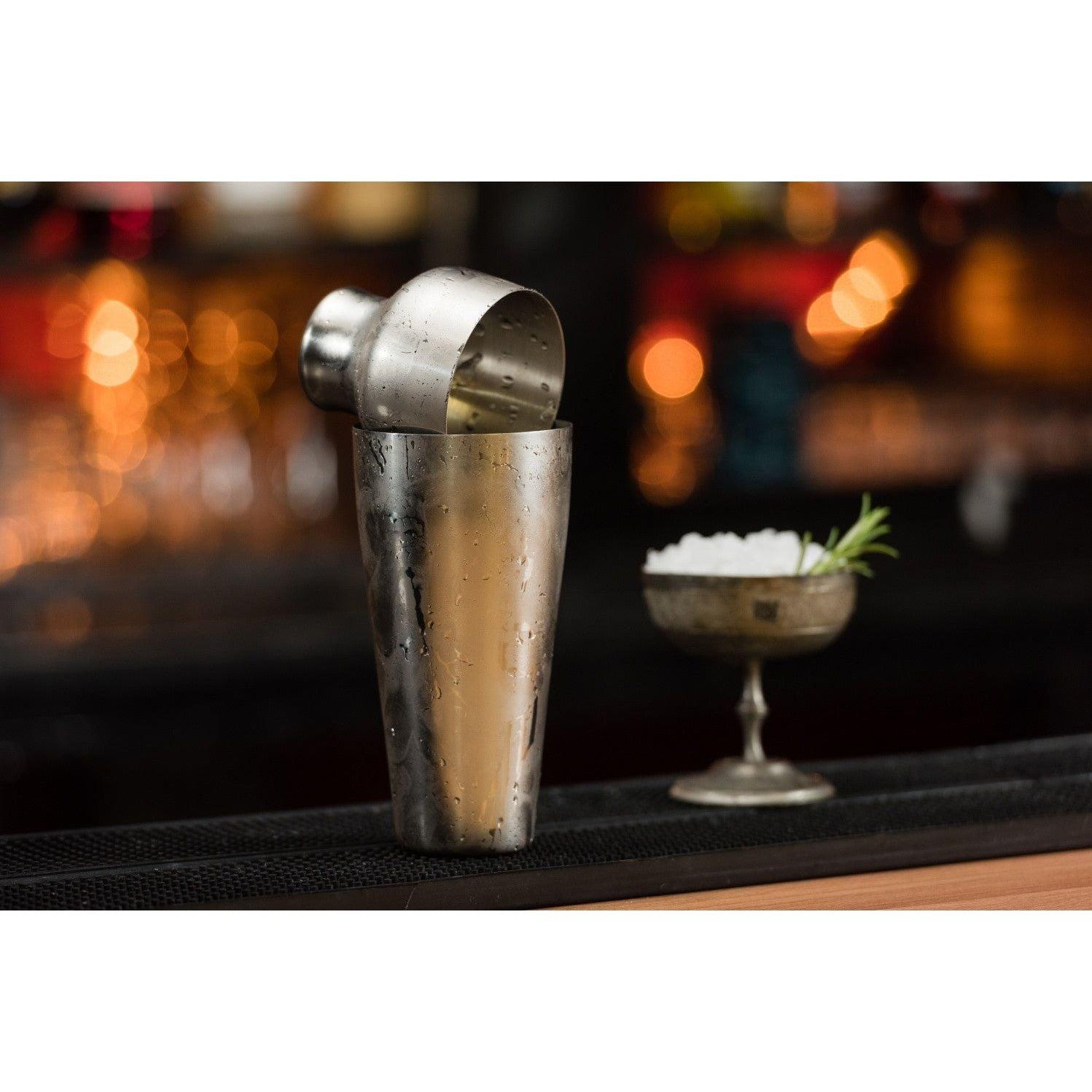 Art Deco Stainless Steel Mezclar 2 Piece Shaker