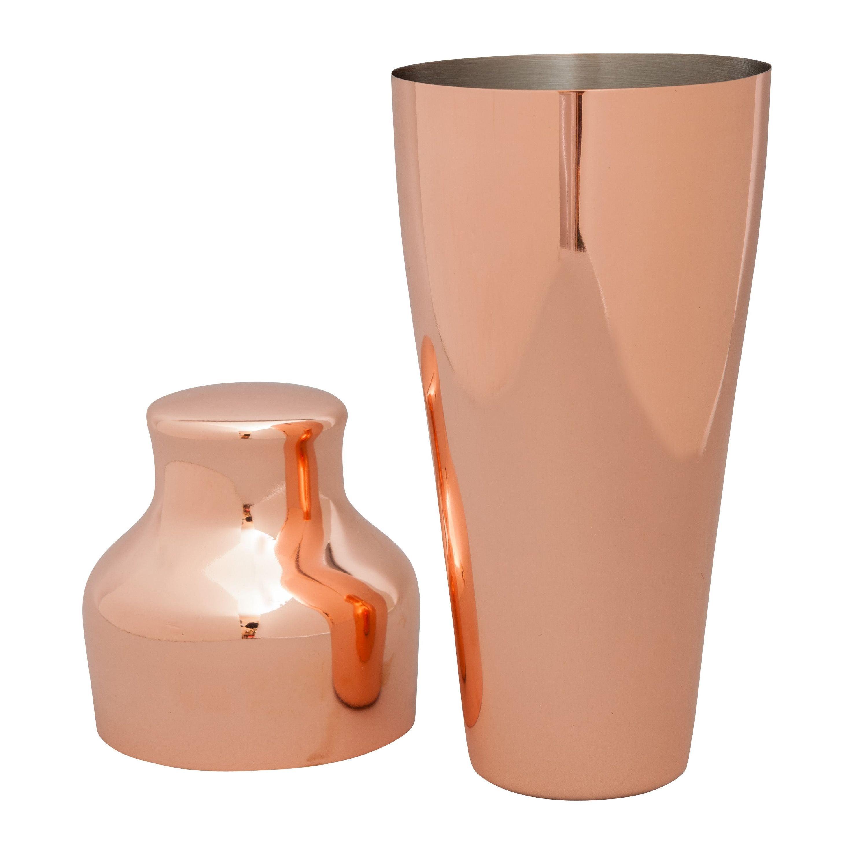 Copper Plated Art Deco Mezclar 2 Piece Shaker 550ml