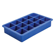 Blue Silicone Ice Cube Mould with 15 Cavities
