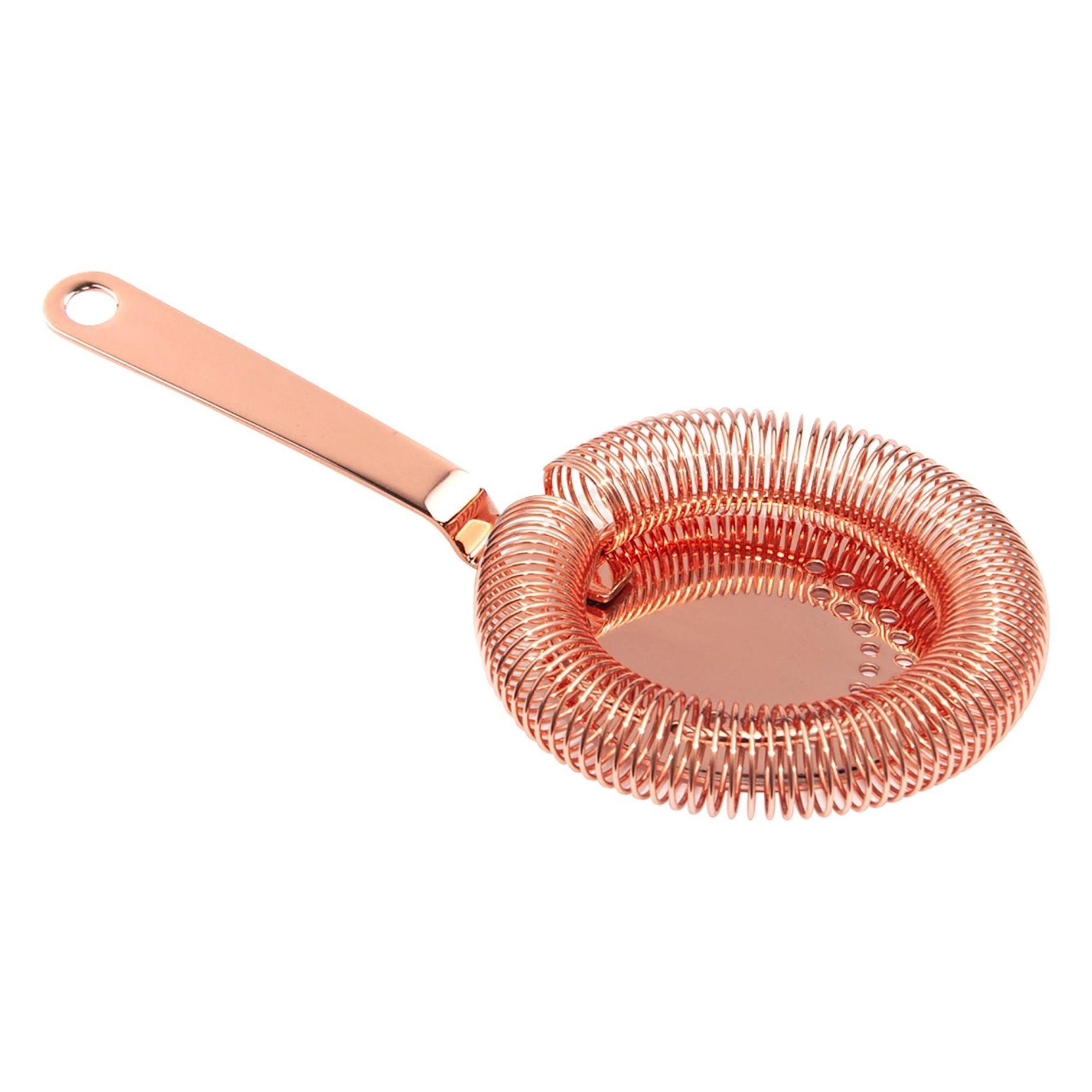 Mezclar Round Strainer Copper Plated