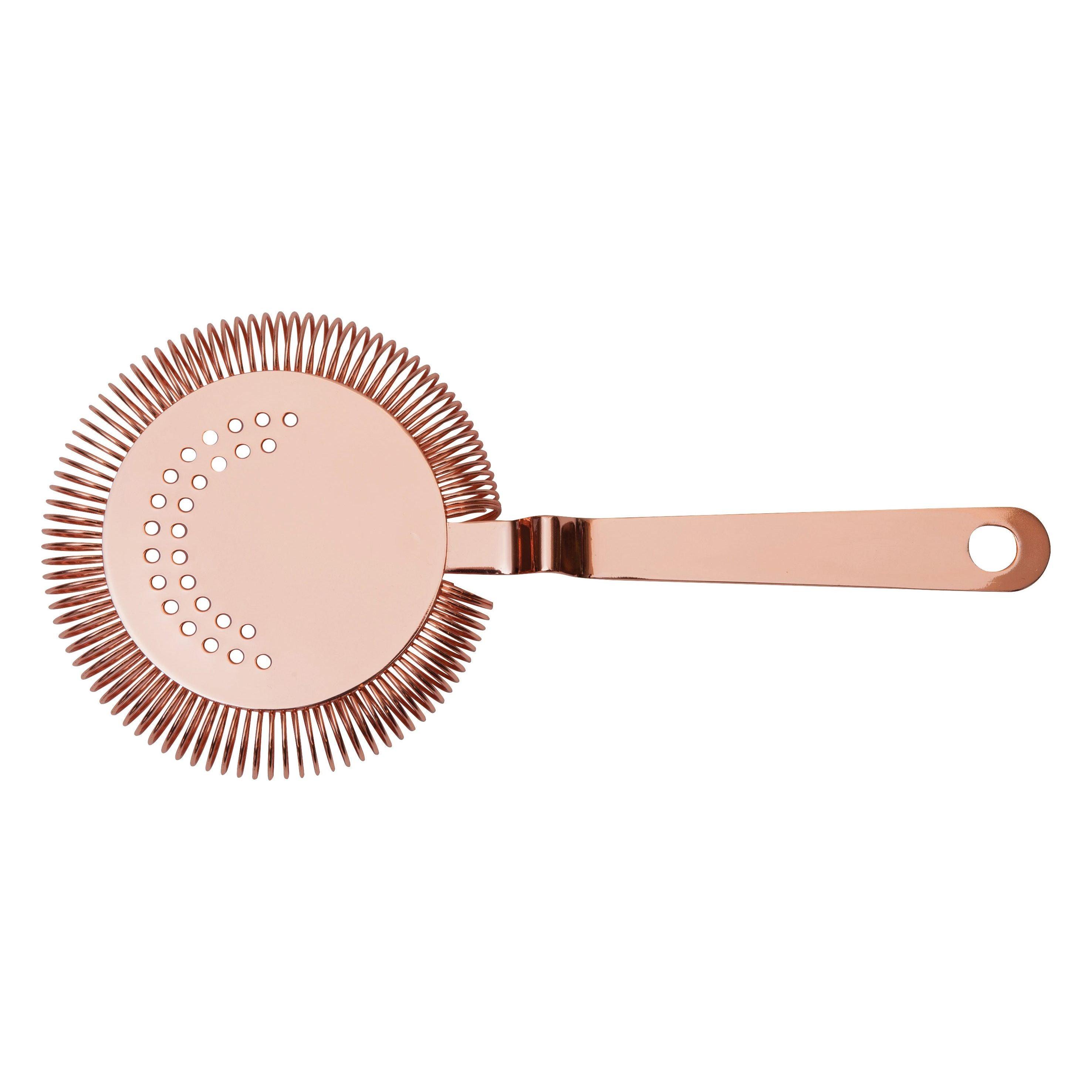 Mezclar Round Strainer Copper Plated