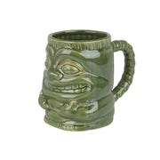 Sea Green Ceramic Cocktail Tiki Mug With Handle 425ml