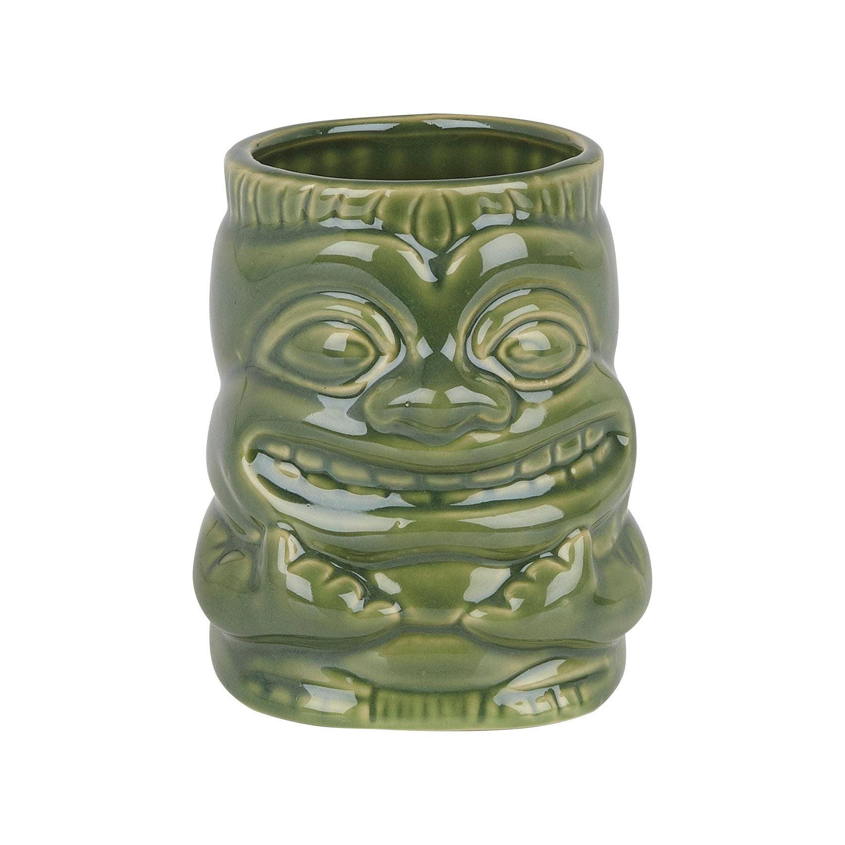 Sea Green Ceramic Cocktail Tiki Mug With Handle 425ml