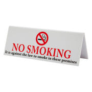 Perspex No Smoking Table Sign