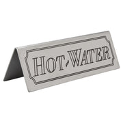 Premium Stainless Steel Hot Water Table Sign