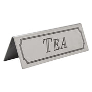 Stainless Steel Tea Table Sign