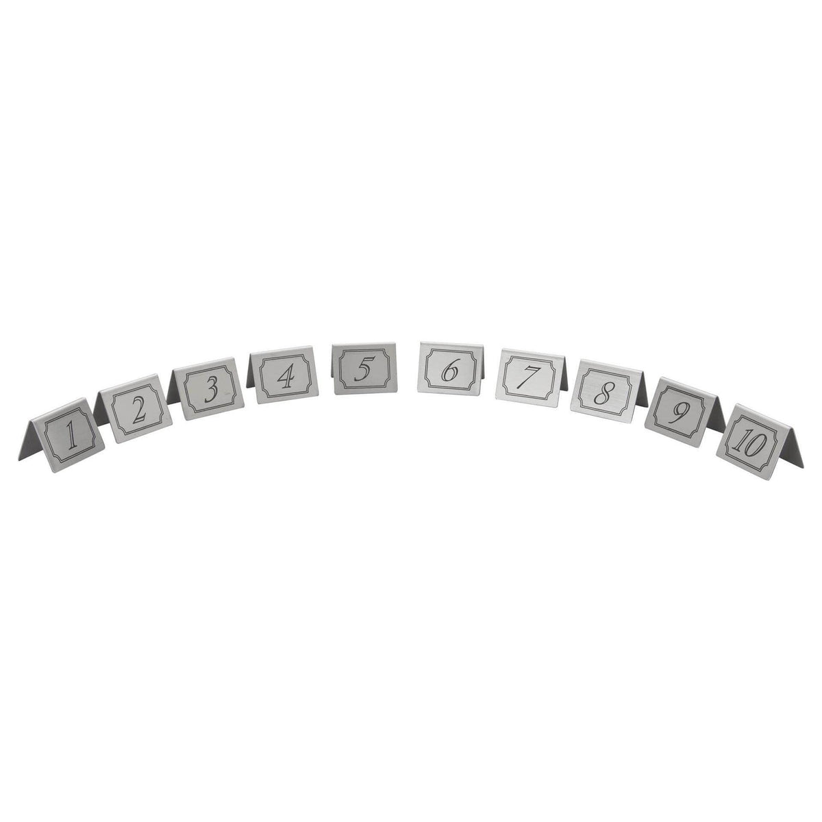 Stainless Steel Table Numbers 1-10