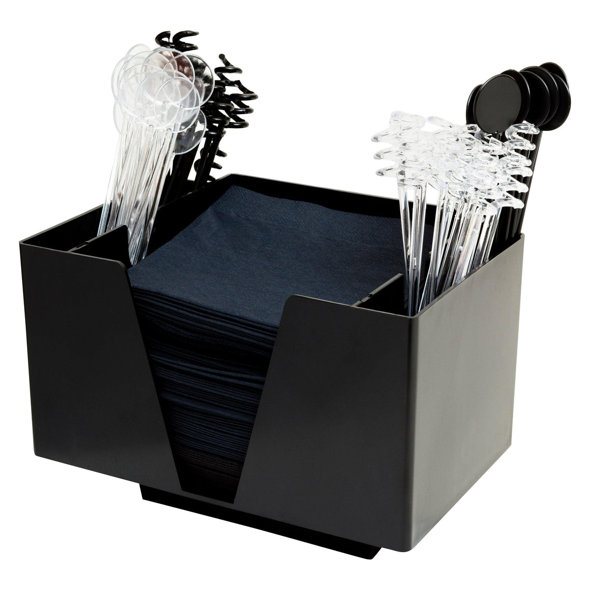Black 3 Part Bar Organiser