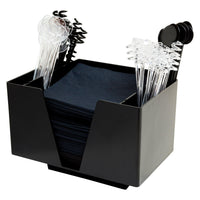 Black 3 Part Bar Organiser