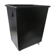 130L Black Bottle Skips With Castors