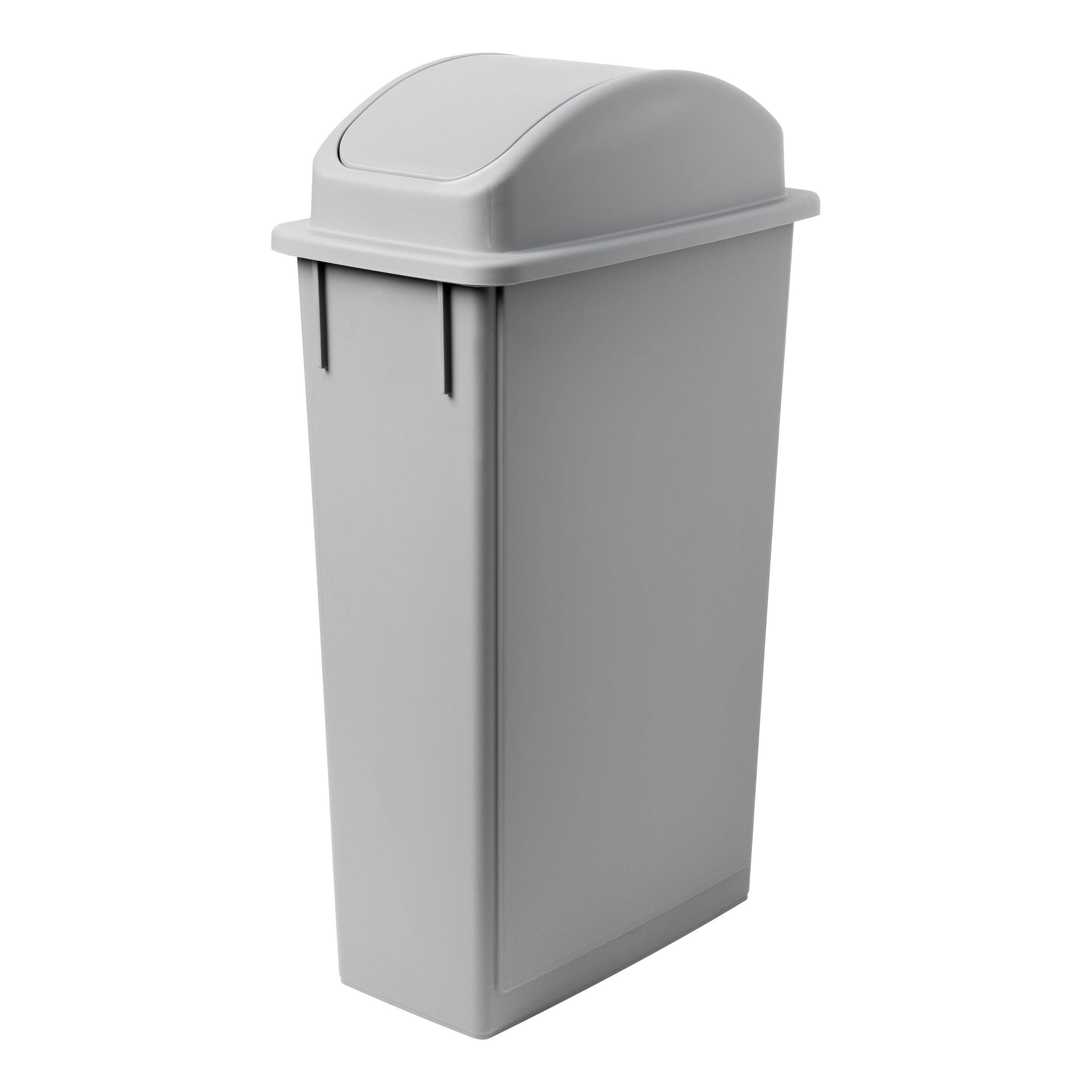 87 Litre Grey Slim Recycling Bin