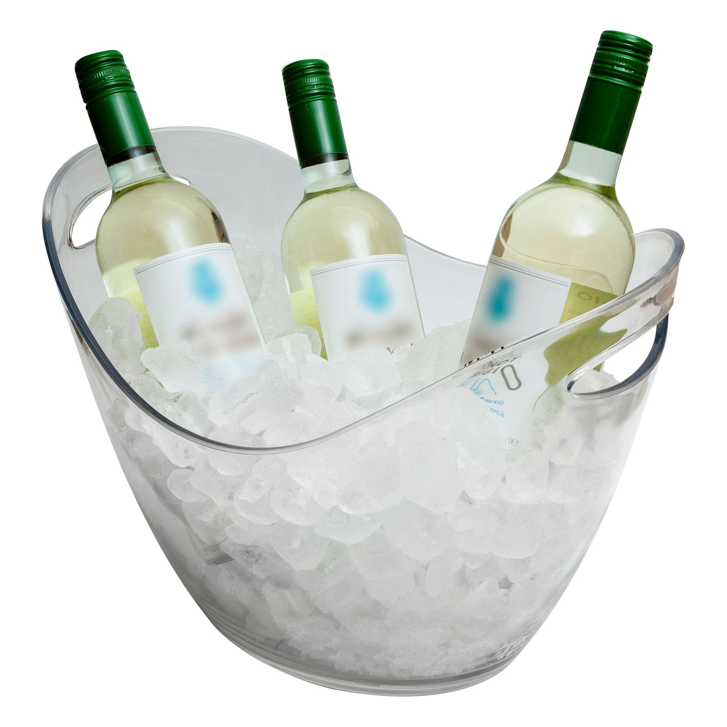 Clear 8 Litre Plastic Wine/Champagne Cooler