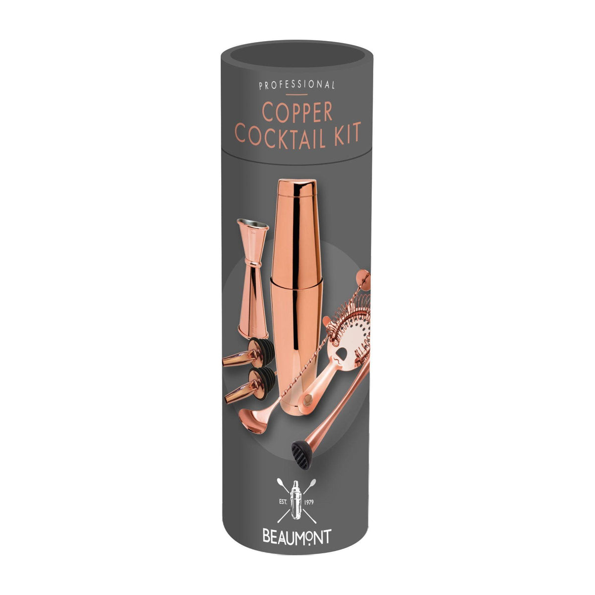 Copper Plated Cocktail Kit - 8 Essential Pieces 🍹