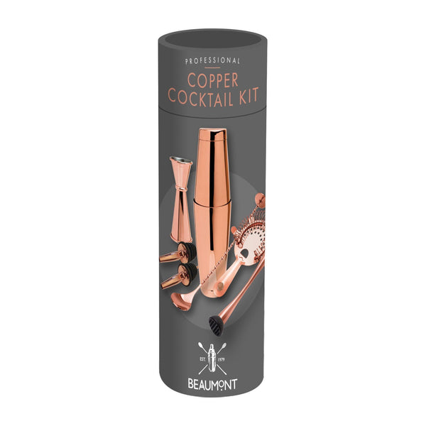 Copper Plated Cocktail Kit - 8 Essential Pieces 🍹