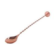 Copper Plated Cocktail Spoon With Masher