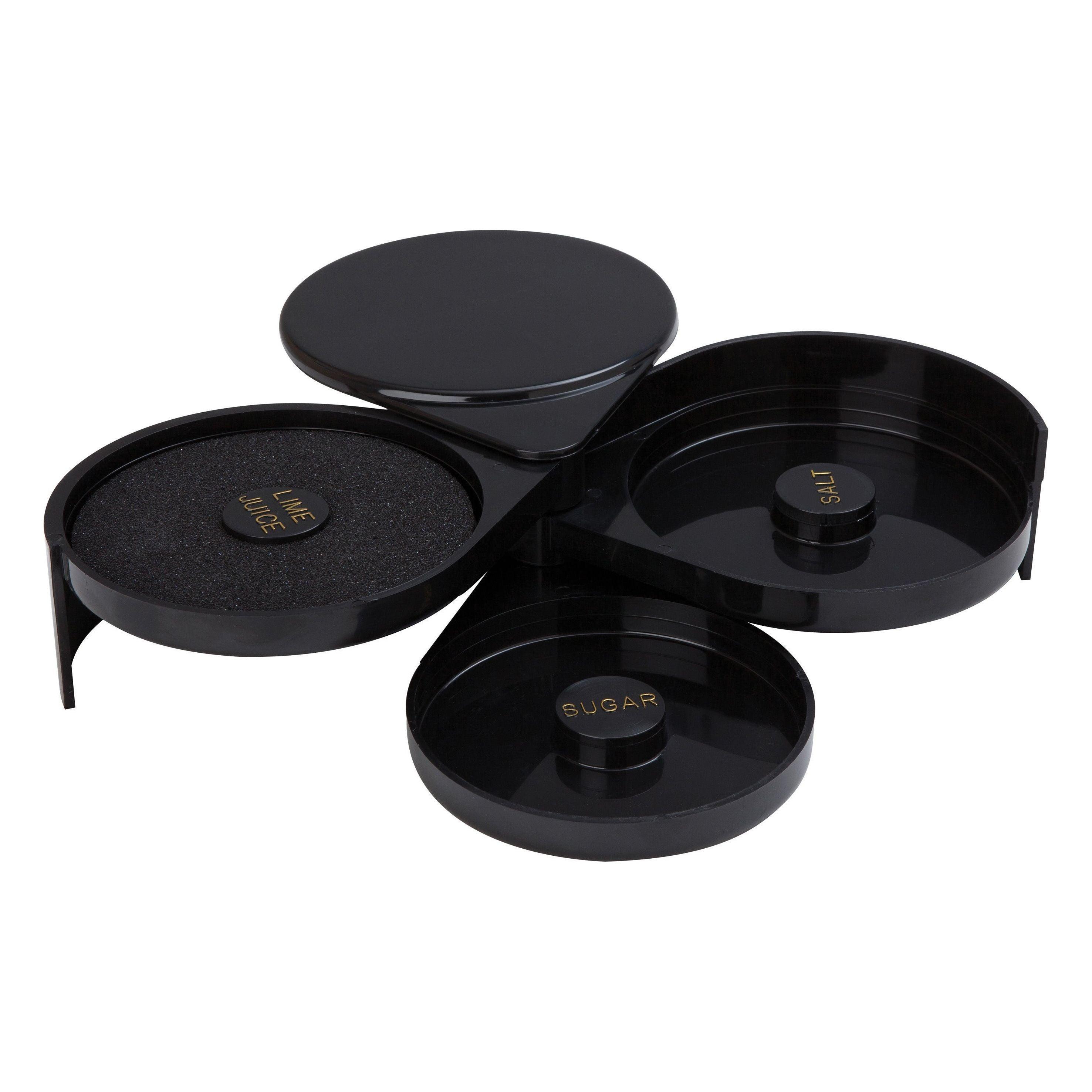 Black 3-Tier Glass Rimmer