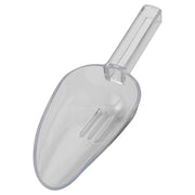7oz Clear Plastic Ice Drainer Scoop