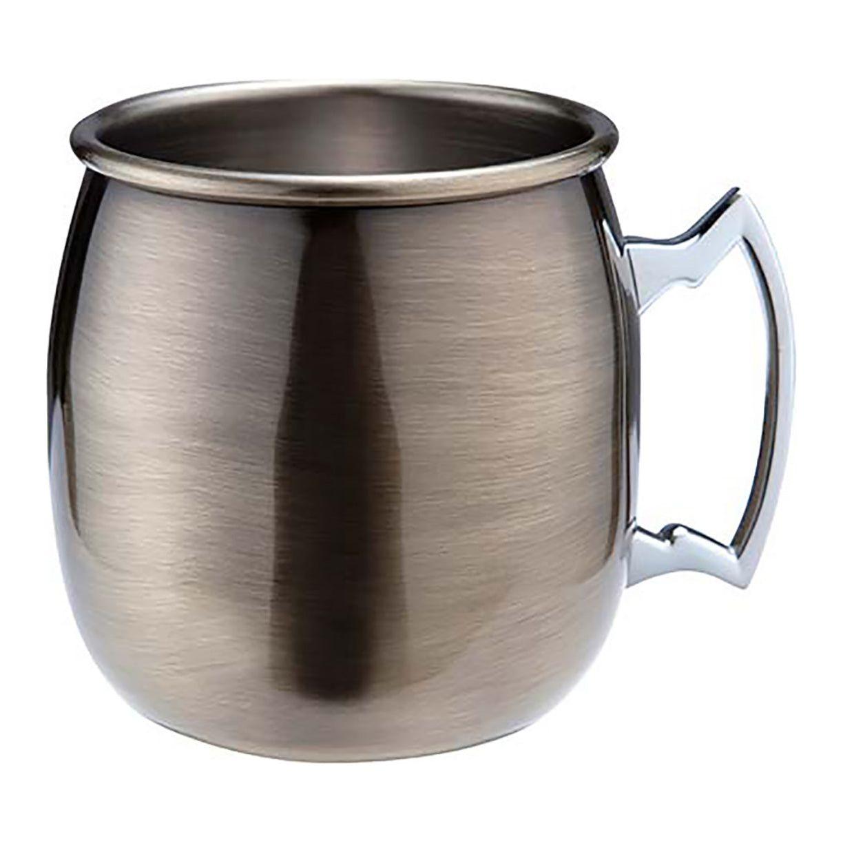 Antique Brass Plated Curved Moscow Mule Mug 500ml