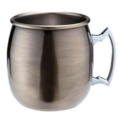 Antique Brass Plated Curved Moscow Mule Mug 500ml