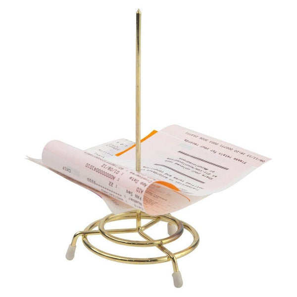 Elegant 6.5 Inch Brass Plated Cheque Spindle
