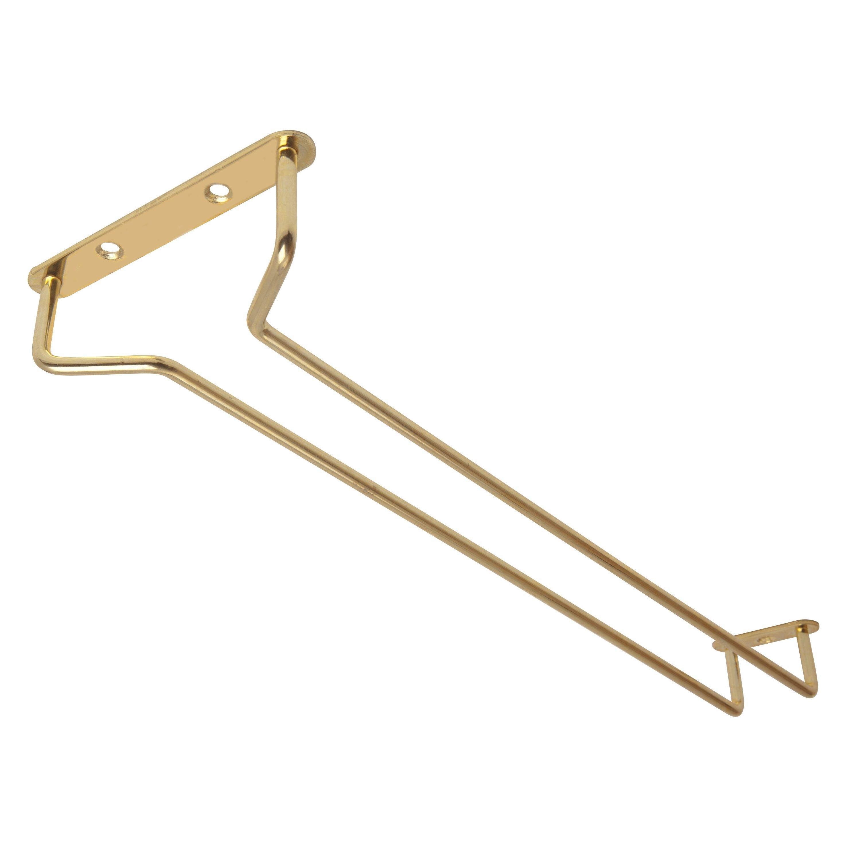 Brass Glass Hanger - 16 Inch
