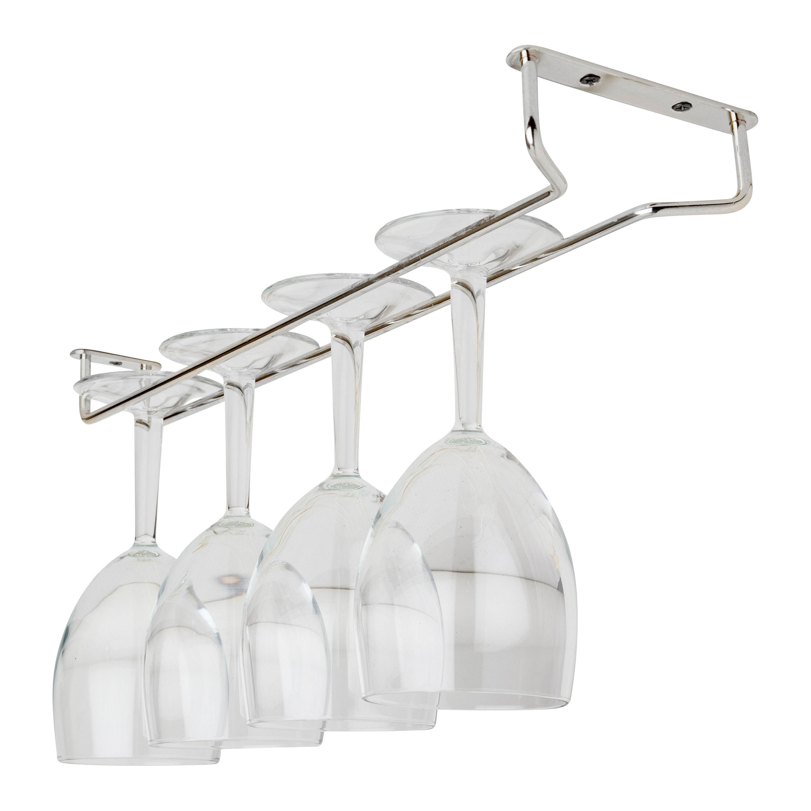 Elegant 16" Chrome Glass Hanger