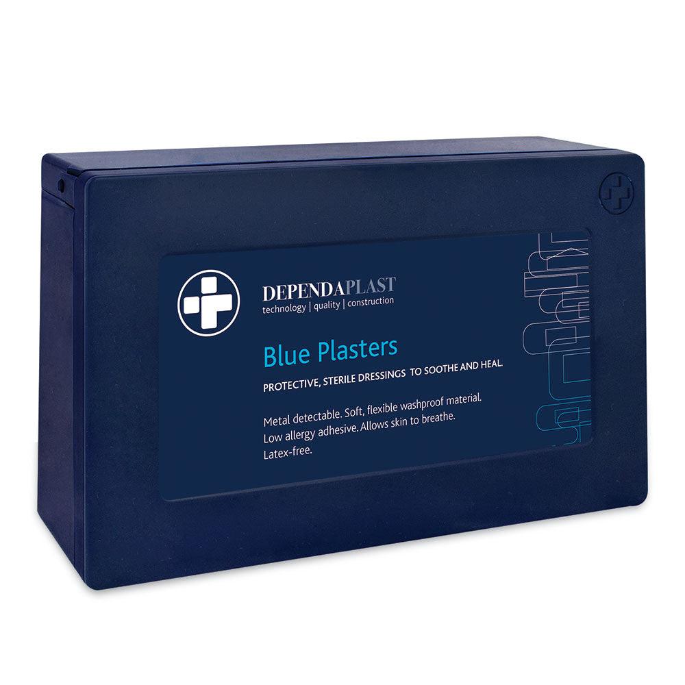 Blue Detectable Plasters - Pack of 100 Assorted Sizes