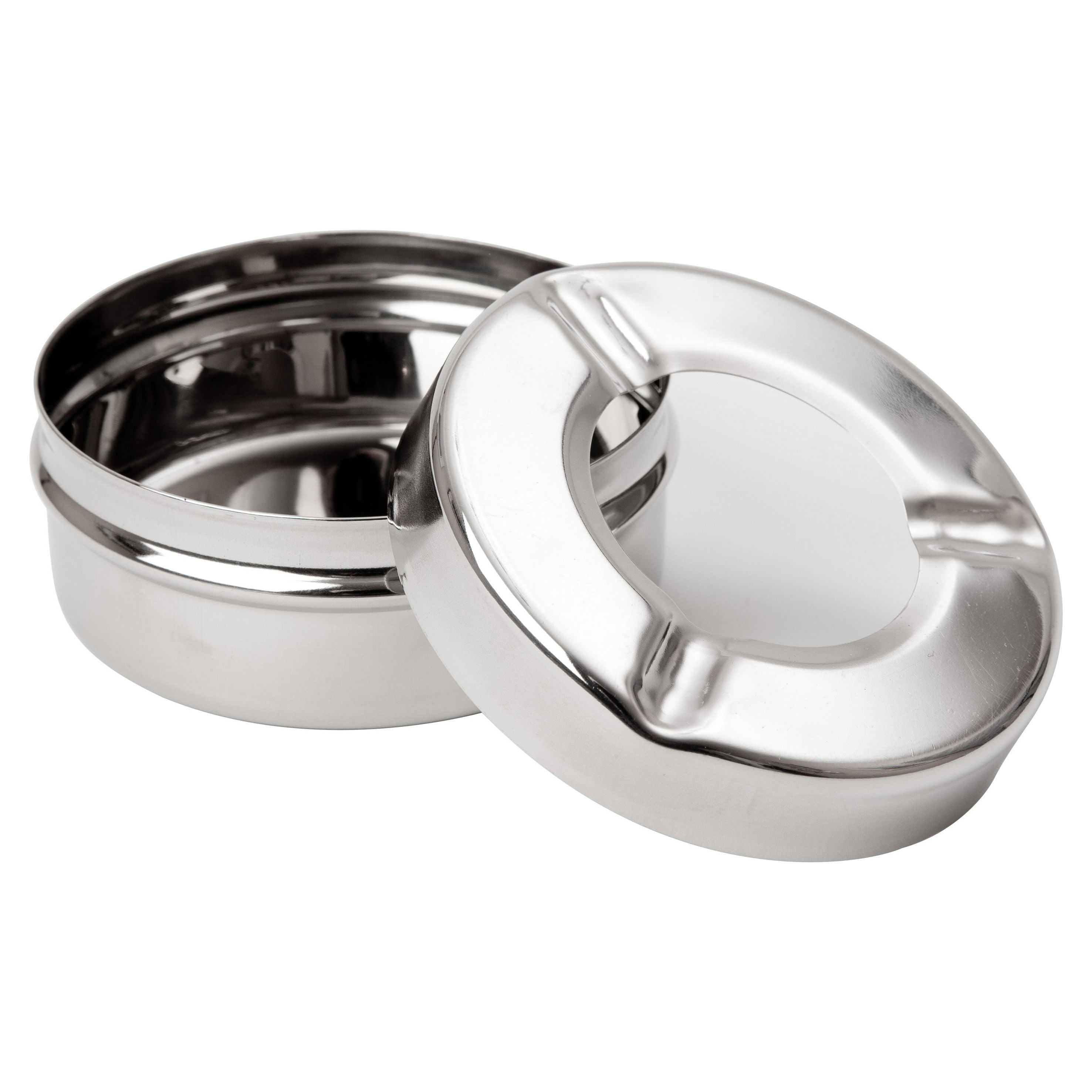 Stainless Steel Windproof Ashtrays Pack Of 24