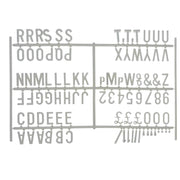 White 3/4 Inch Letter Set for Peg Boards